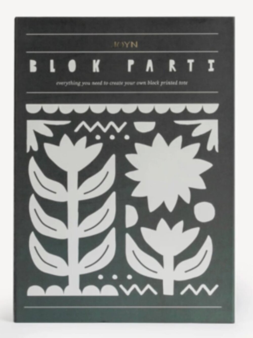 Block Printing Kit -  Tulip Print Tote Bag